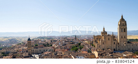 Aerial panoramic view cityscape of Avila. Spain 83804524