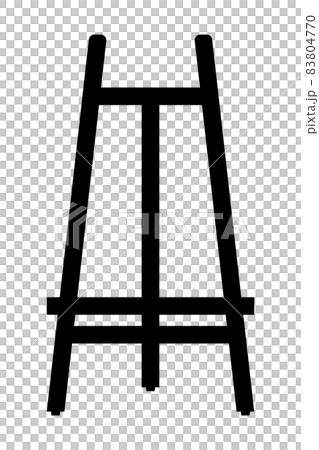 Easel silhouette Easel silhouette 83804770