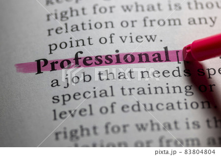 Dictionary definition of professional 83804804