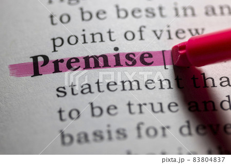 Dictionary definition of premise 83804837