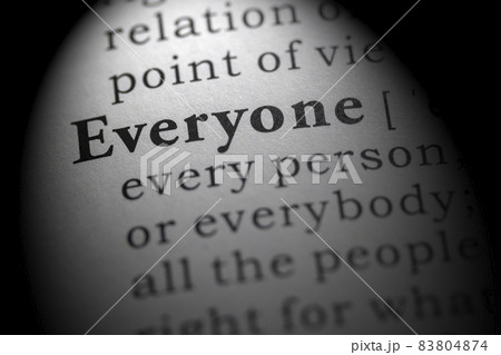 Dictionary definition of everyone 83804874