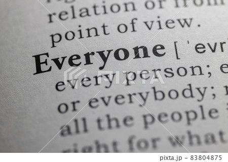 Dictionary definition of everyone 83804875