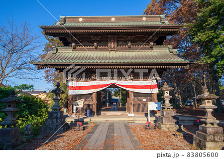 妻沼聖天山 歓喜院 貴惣門 秋の季節 妻沼聖天山 歓喜院 貴惣門 秋の季節 83805600