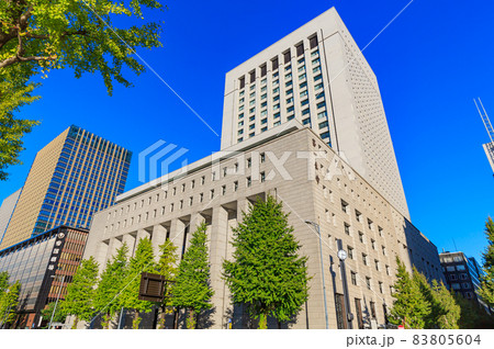 東京　千代田区の都市風景　DNタワー21 83805604