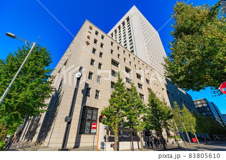 東京　千代田区の都市風景　DNタワー21 83805610