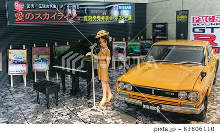 自動車ショールームの風景ジオラマ 自動車ショールームの風景ジオラマ 83806110
