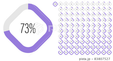 Set of rectangle percentage diagrams meters progress bar 83807527
