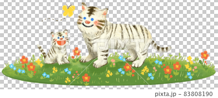 Parent and child of flowers, butterflies and tigers Parent and child of flowers, butterflies and tigers 83808190