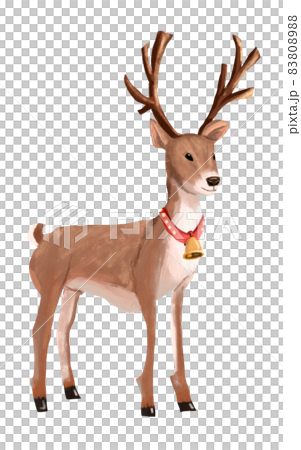 Santa Claus's reindeer with a bell around his neck Santa Claus's reindeer with a bell around his neck 83808988