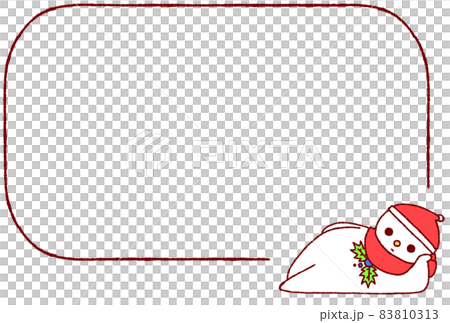 Snowman frame full of lying down (red) Snowman frame full of lying down (red) 83810313