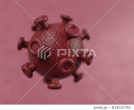 新型コロナウイルス細胞の3Dイラストレーション 新型コロナウイルス細胞の3Dイラストレーション 83810740