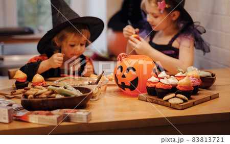 halloween holiday and childhood concept 83813721