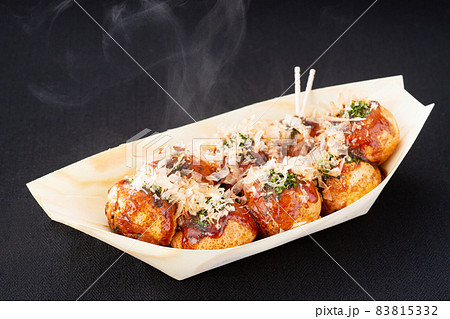 たこ焼き タコ焼き 自宅でたこ焼き タコパ 木舟の写真素材