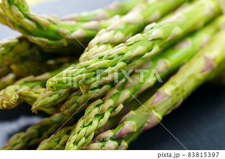Garden asparagus is a perennial flowering plant of the genus Asparagus. Selective focus 83815397