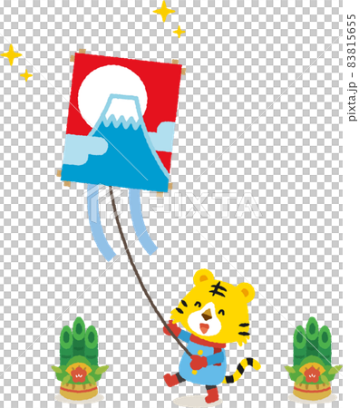 kite flying, new year's pine decoration, new year 83815655