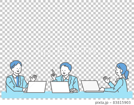 Meeting Women and Men Illustration Business Person Vector Material Meeting Women and Men Illustration Business Person Vector Material 83815903