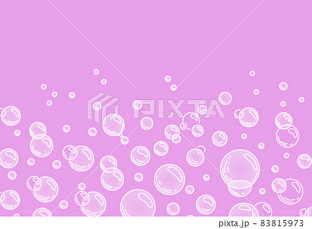Bubbles on a pink background.Fizzing air or water bubbles on white background. Fizzy sparkles. Gum. Vector cartoon illustration Bubbles on a pink background.Fizzing air or water bubbles on white background. Fizzy sparkles. Gum. Vector cartoon illustration 83815973