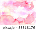 水彩-紙-にじみ-かすれ-背景-赤 83818176