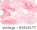 水彩-紙-にじみ-かすれ-背景-赤 83818177