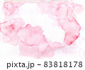 水彩の淡い背景　赤 83818178