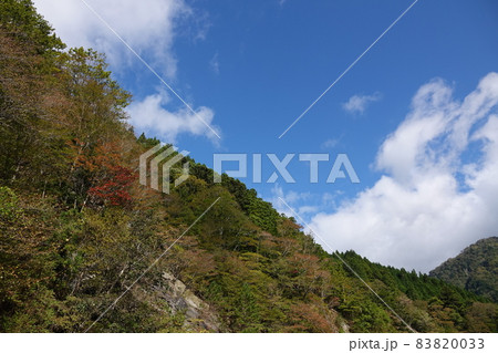 槍戸の切り立った山 83820033