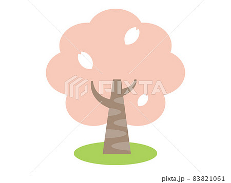 桜の樹のイラストレーション 83821061