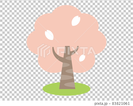 桜の樹のイラストレーション 83821061