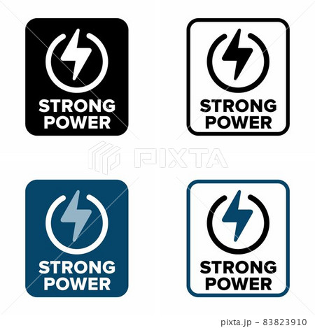 Strong Power vector information sign 83823910