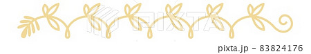 Decorative vine separator. Vintage hand drawn divider 83824176