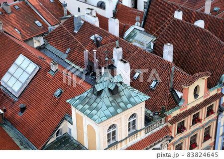 Aerial view of Old Town Square 83824645