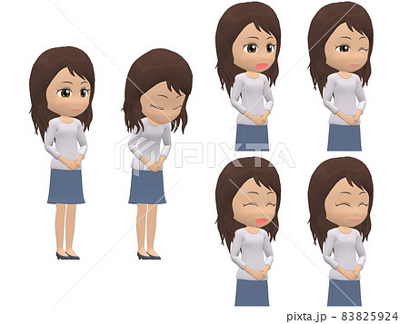 【挨拶】 黒人 女性 ニット ウェーブ 斜め 83825924