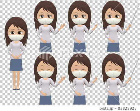 [Presentation A] Black Women Knit Wave Front 83825925