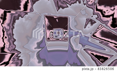 Abstract metallic ornament 4K UHD 3D illustration 83826506