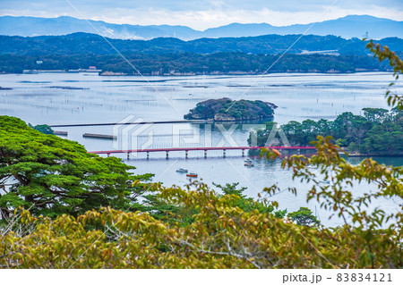 日本三景 松島 西行戻しの松公園から望む絶景 日本三景 松島 西行戻しの松公園から望む絶景 83834121