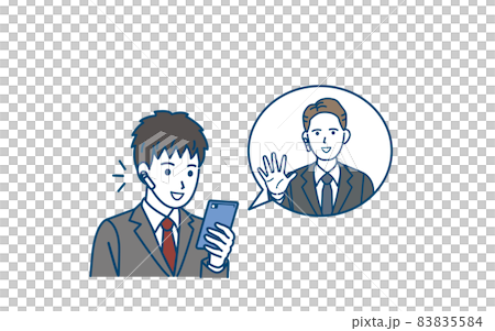 スマートフォンで英会話を学ぶ　習う　学生　男の子　中高生　中学生　高校生 83835584