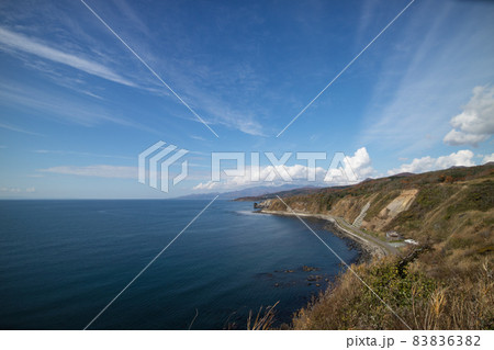 北海道旅　乙部町付近の風景 83836382