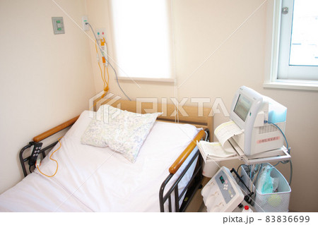 産婦人科　分娩監視装置モニターの素材画像 83836699