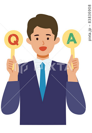 スーツの男性の上半身イラスト Q&A スーツの男性の上半身イラスト Q&A 83836908