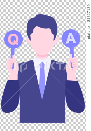 スーツの男性の上半身イラスト Q&A スーツの男性の上半身イラスト Q&A 83837129