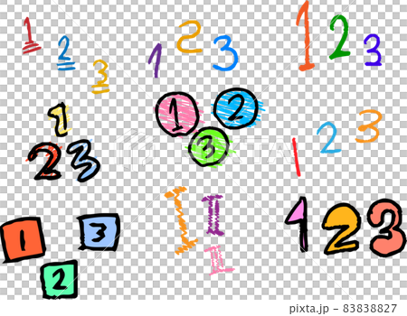 123 graffiti drawn by children Early childhood education number set 123 graffiti drawn by children Early childhood education number set 83838827
