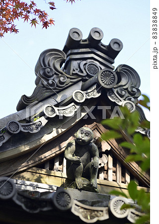 赤山禅院　手水舎の神猿 83838849