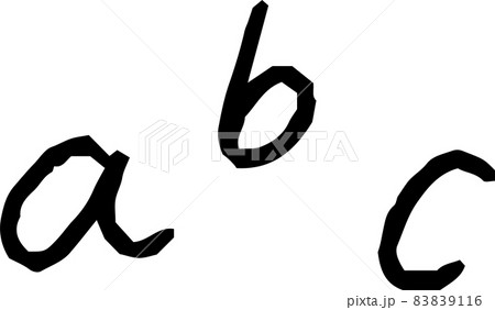子供が描いたABCの落書き アルファベット 83839116