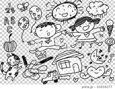 Various children's graffiti set Early childhood education kindergarten Various children's graffiti set Early childhood education kindergarten 83839277