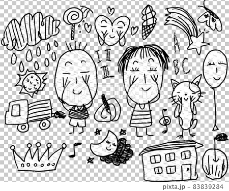 Various children's graffiti set Early childhood education kindergarten 83839284