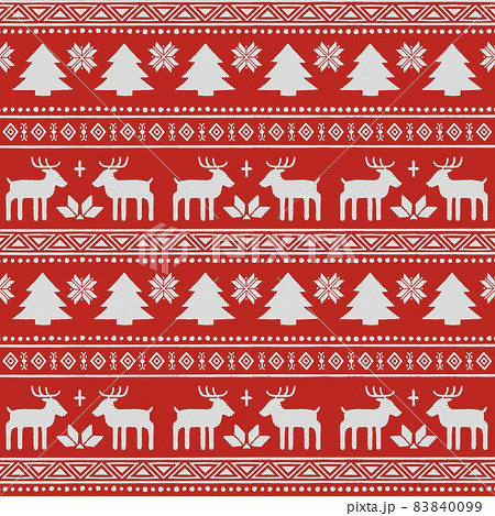 おしゃれなノルディック柄の背景イメージ 83840099