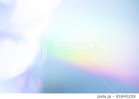 ゆるふわブルー系虹色イメージ　(背景素材) 83840209