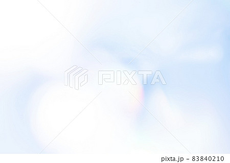 ゆるふわブルー系虹色イメージ　(背景素材) 83840210