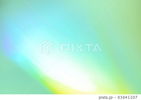 ゆるふわグリーン系虹色イメージ　(背景素材) 83841107
