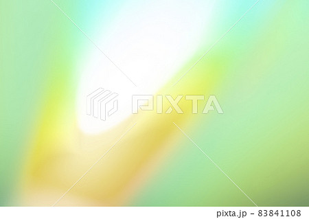 ゆるふわグリーン系虹色イメージ　(背景素材) 83841108