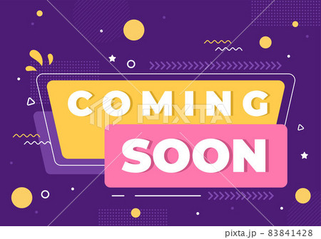 Coming Soon background Vector Illustration. Business Advertising with Sign or Label Design for Sale Serve as a Banner, Poster and Promotion Announce Card Coming Soon background Vector Illustration. Business Advertising with Sign or Label Design for Sale Serve as a Banner, Poster and Promotion Announce Card 83841428